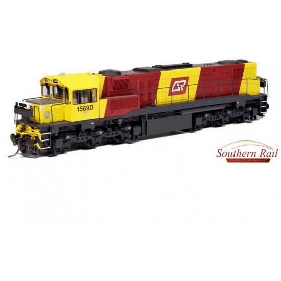 HO Scale 12mm QR 1550 Class Diesel Locomotives - Broncos #1569D C.1995-98