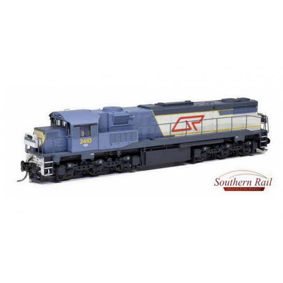 HO Scale 16.5mm Queensland Rail High Nose QR Blue #2410 Locomotives 1977-90