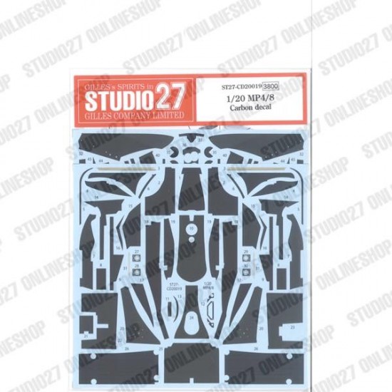 1/20 McLaren MP4/8 Carbon Decal for Tamiya kits