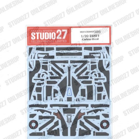 1/20 Ferrari 248F1 Carbon Decal for Fujimi kits