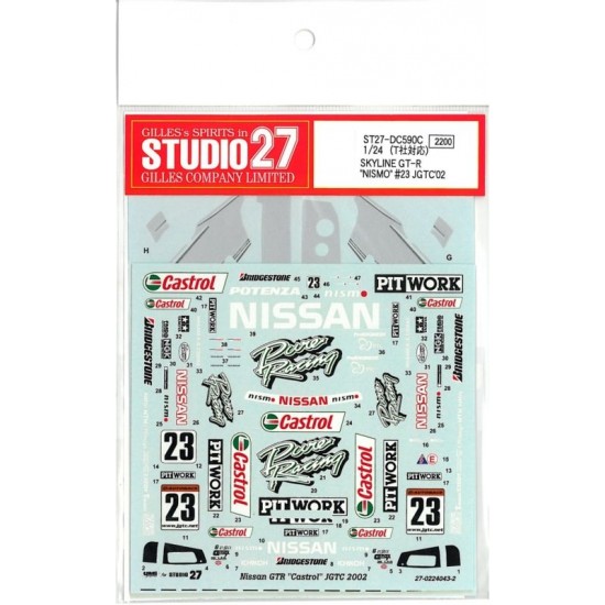 1/24 Skyline GTR "Nismo" #23 2002 Decals