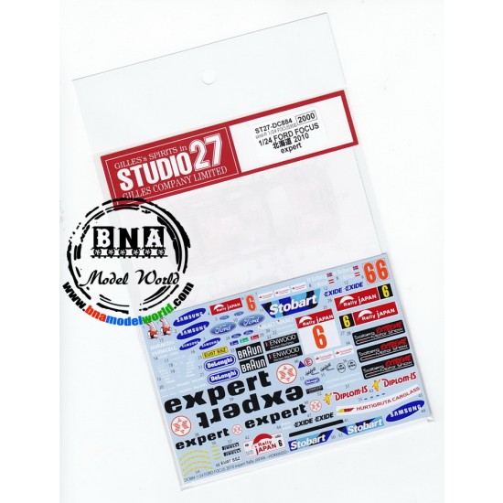 Decals for 1/24 Ford Focus "Expert" Hokkaido (2010) for Simil'R kit