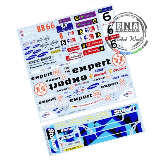 Decals for 1/24 Ford Focus "Expert" (2009) for Simil'R kit