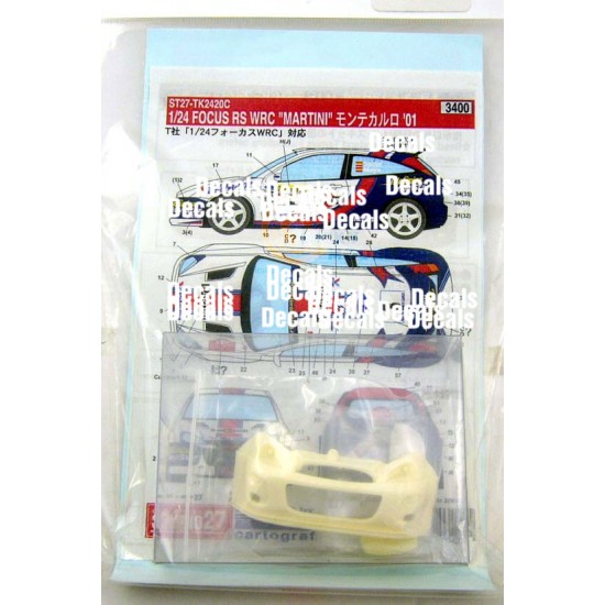 Transkit - 1/24 Ford Focus RS WRC Monte Carlo 2001 for Tamiya kit