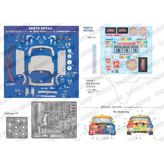 1/24 Alfa Romeo 155 V6 T1 #18 DTM 1994 Conversion set for Tamiya kits