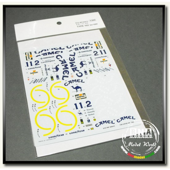 1/20 Decals for TYPE 102 (1990)for Tamiya #20030