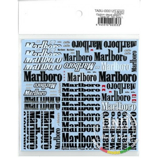 1/20 Marlboro Option Decals Assorted "Type M" '00 Size L