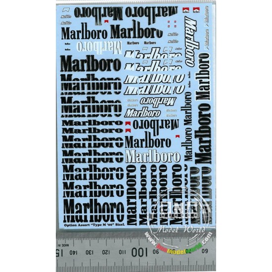 1/20 Marlboro Option Decals Assorted "Type M" '00 Size M