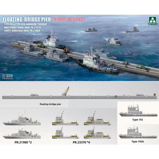 1/350 Floating-Bridge Pier (8 Ships)