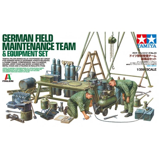 1/35 German Field Maintenance Team with Equipment Set