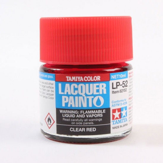 Lacquer Paint LP-52 Clear Red (gloss, 10ml)