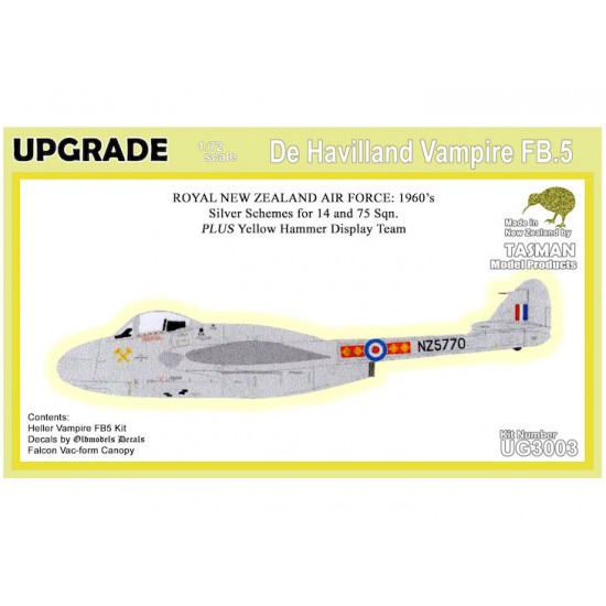 1/72 RNZAF DH Vampire FB.5 1960s & Yellow Hammer Display Team