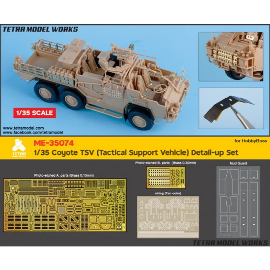 1/35 Coyote TSV (Tactical Support Vehicle) Detail-up Set for HobbyBoss kits