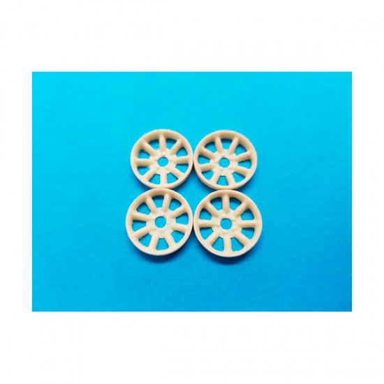 1/24 1/25 Minilite Slot Car Wheel Insert (Diameter approx 15mm, 4pcs)