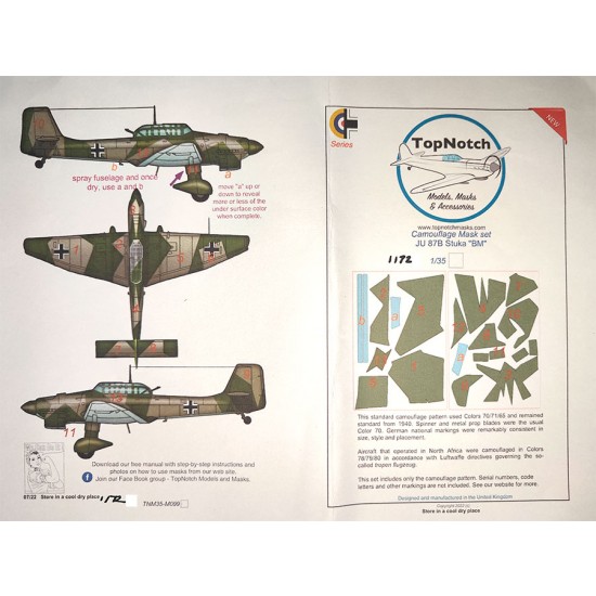 1/32 Ju 87 Stuka "BM" Camo Masks