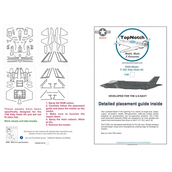 1/48 RAM Masks - F-35C for Kittyhawk kit [Special Edition]