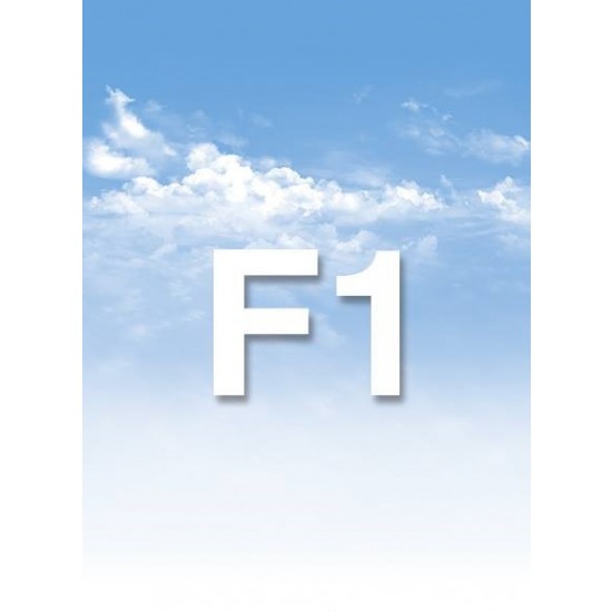 Scenic Backdrop Sheet - "Friendly with Clouds" (A1 Size, Dimensions: 841 x 594mm)