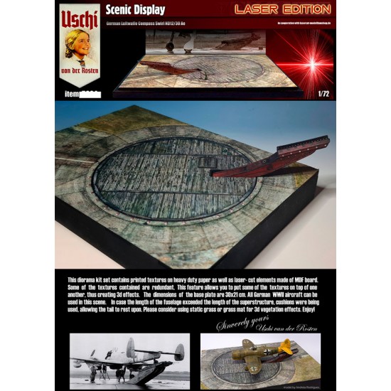 1/72 German Luftwaffe Compass Swirl ND12/30 Ae Diorama/Display Full Motion kit