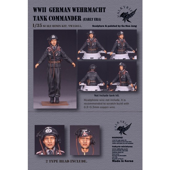 1/35 WWII German Wehrmacht Tank Commander Early Era