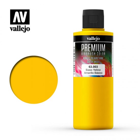 Premium Colour Acrylic Paint - Basic Yellow (200ml/6.76fl.oz)