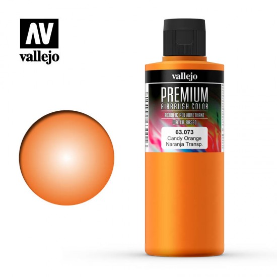 Premium Colour Acrylic Paint - Candy Orange (200ml/6.76fl.oz)