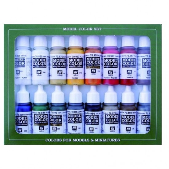 Acrylic Paint Set - Napoleonic Colours French & British 1789-1815 (16 x 17ml)