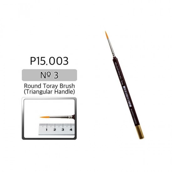 Round Toray Paint Brush (Triangular Handle) No.3