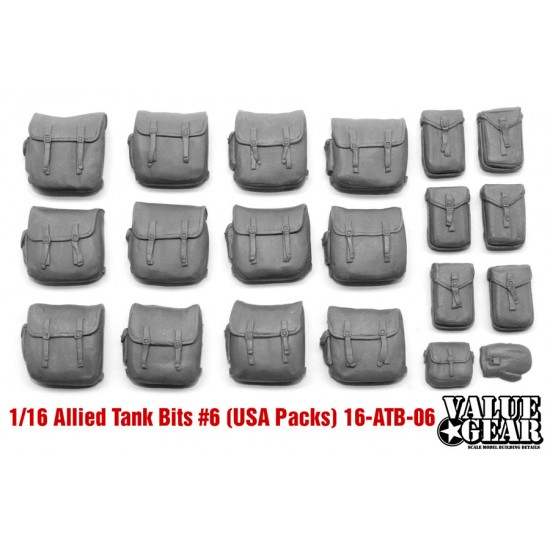 1/16 WWII US Back Packs - Allied Tank Bits #6