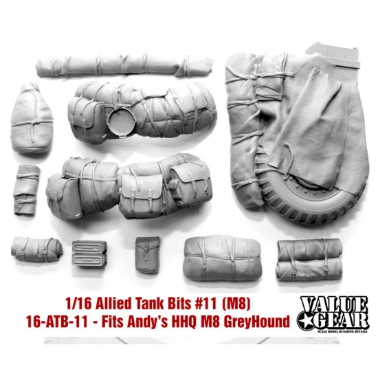 1/16 M8 Greyhound Allied Tank Bits #11 for Andy's Hobby Headquarters