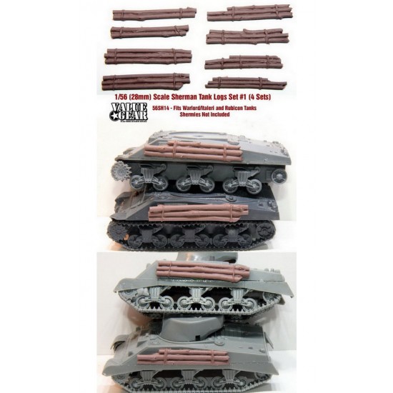 1/56 Sherman Log Sets Ver. 1 (8 bundles in 4 set)