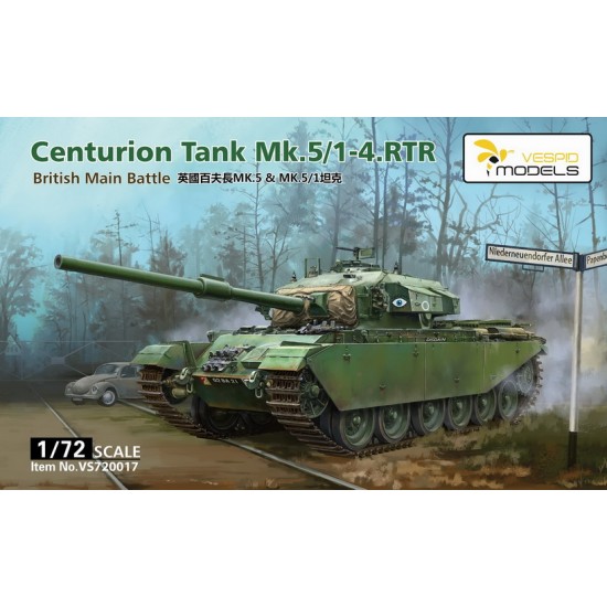 1/72 British Centurion Tank Mk.5/1-4.RTR MBT