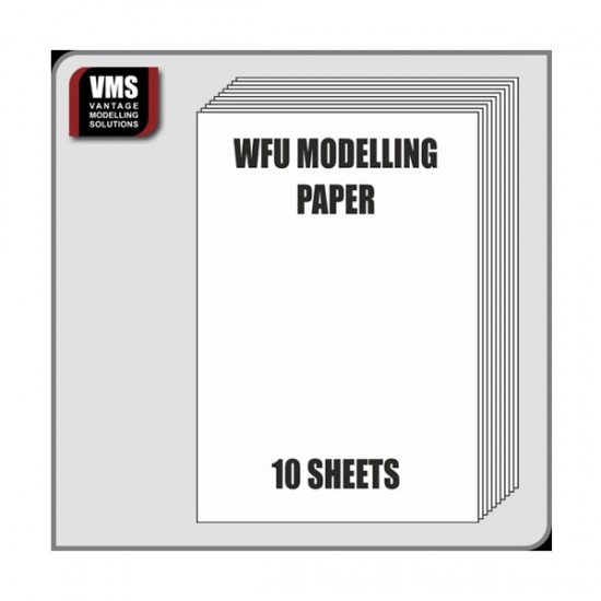 VMS WFU Modelling Paper (10 sheets, 8x 12cm each)