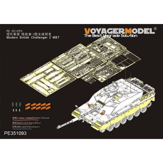 1/35 Modern British Challenger 2 MBT Upgrade Detail set for RFM #5062