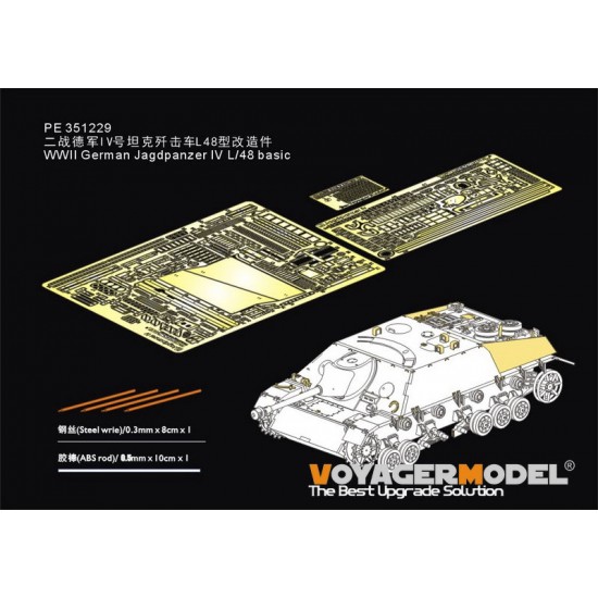 1/35 WWII German Jagdpanzer IV L/48 Basic Detail Set for Border Model #BT-016