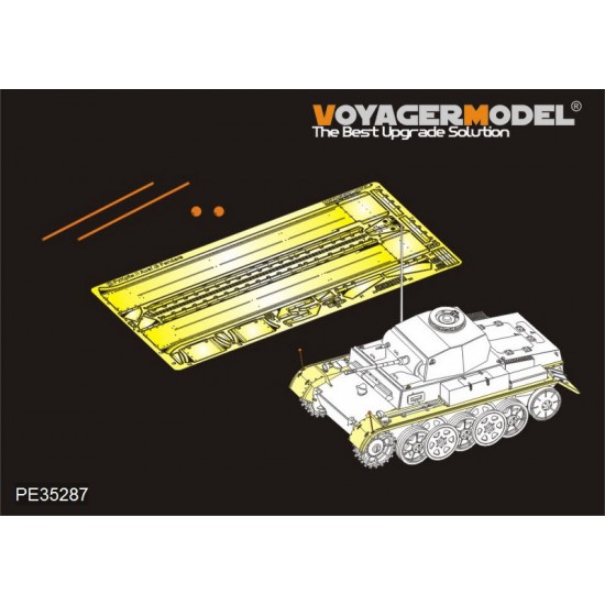 1/35 WWII German PzKpfw.II Ausf.G Fenders for 5M Hobby #35001 kit