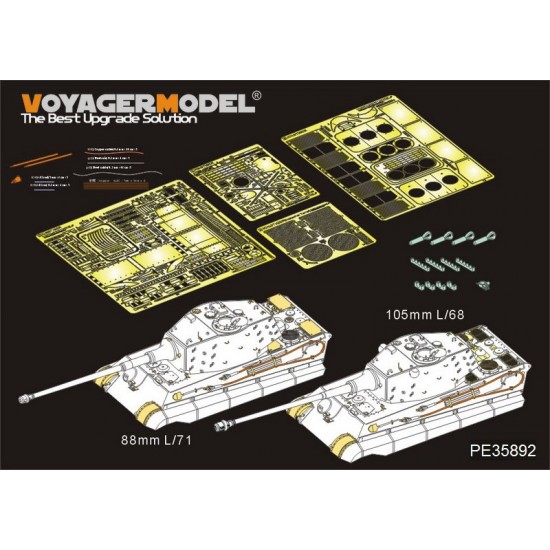 1/35 WWII King Tiger Final Version Detail Set for MENG Models #TS-031