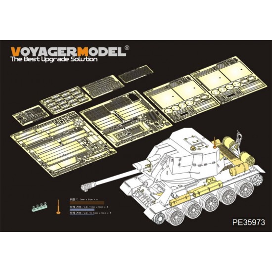 1/35 Egyptian T-34/122 SPG Basic Detail Set for Rye Field Model #5013