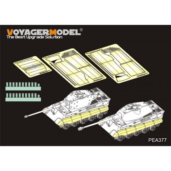 1/35 WWII German King Tiger Schurzen for Tamiya kit