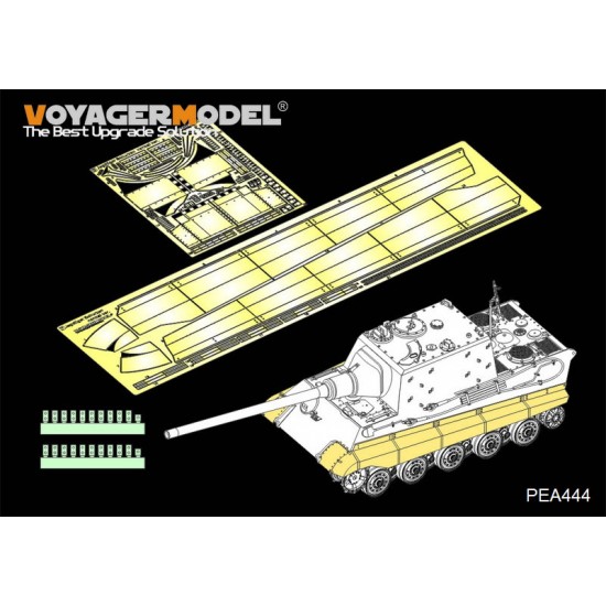 1/35 WWII German SdKfz.186 Panzerjager "Jagdtiger" Schurzen Normal Version for Takom Model