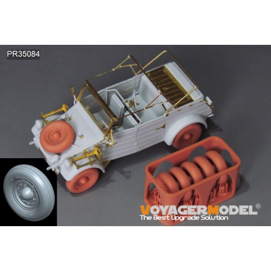 1/35 Kubelwagen Type 82 Africa Troop Special Balloon Tyres Patten #1