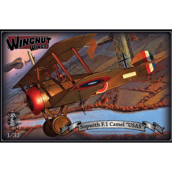 1/32 WWI Sopwith F.1 Camel "USAS" Biplane Fighter 1917-1919