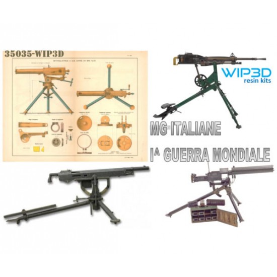 1/35 WWI Italiane Machine Gun Set