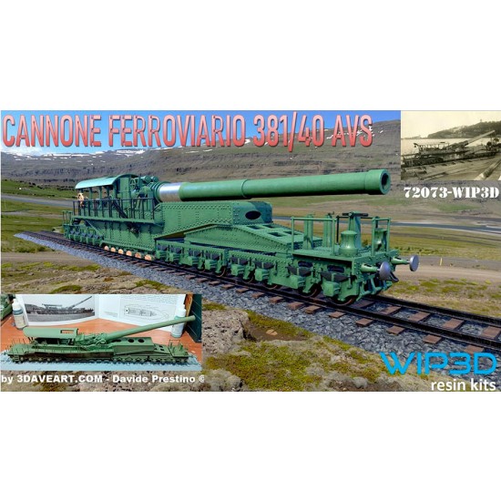 1/72 Railway Cannon 381/40 AVS