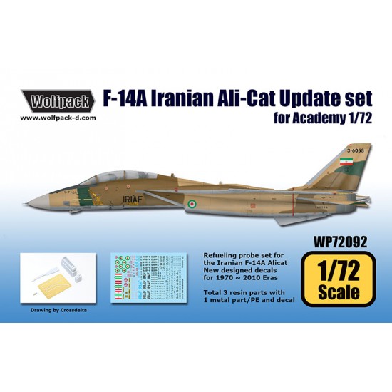 1/72 F-14A Iranian Ali-Cat Update Detail set for Academy kits