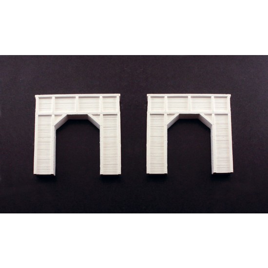 1/160 (N Scale) Timber Tunnel Single Portal (2pcs)