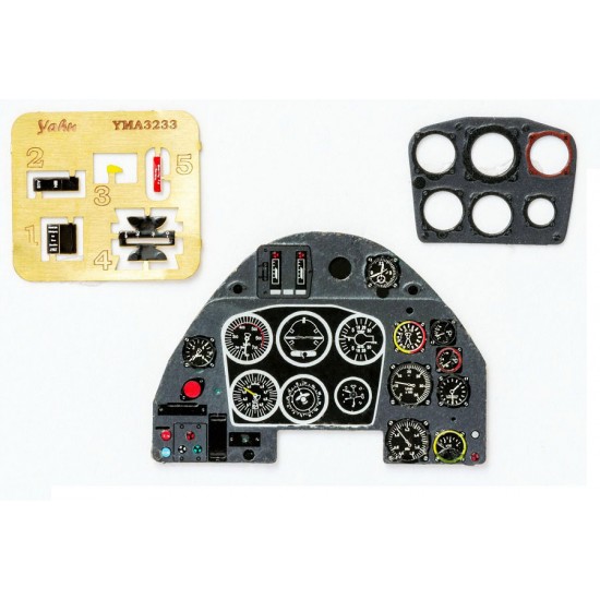 1/32 Messerschmitt Bf 109 K Instrument Panel for Trumpeter kits