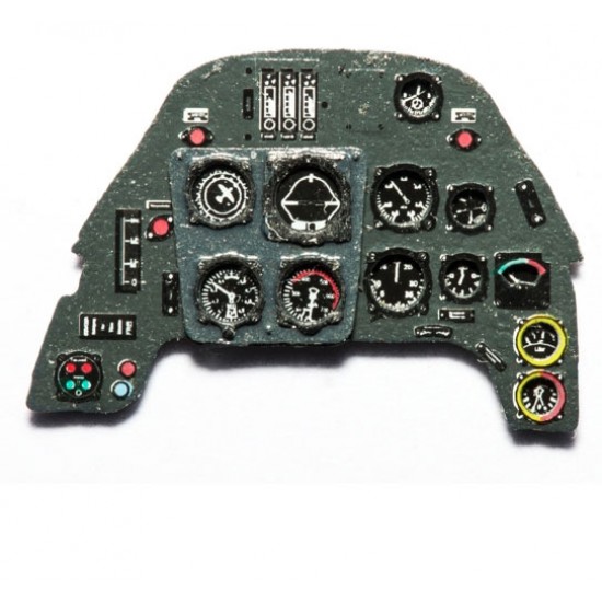 1/48 Messerschmitt Bf 109G Instrument Panel for Eduard kit