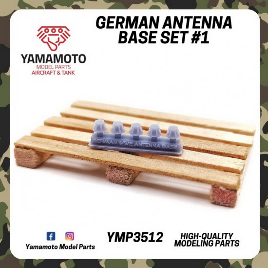 1/35 German Antenna Base set #1 (5pcs)