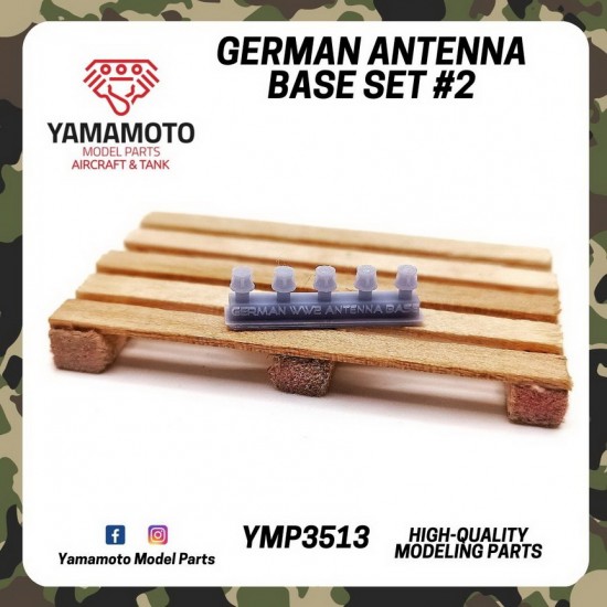 1/35 German Antenna Base set #2 (5pcs)