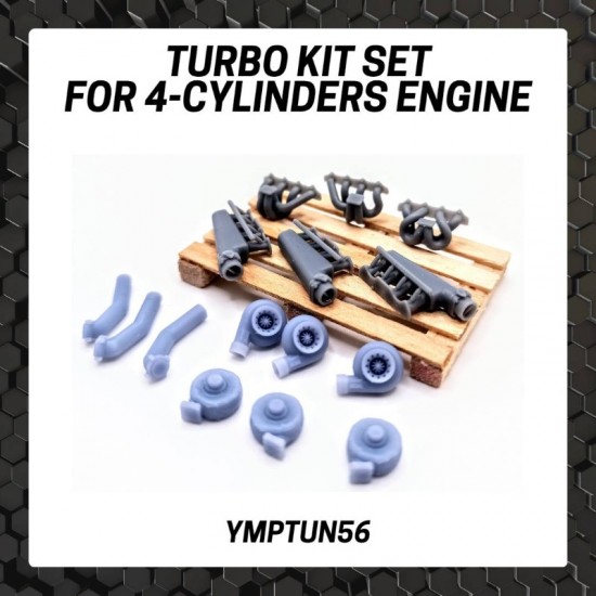 1/24 4-Cylinders Engine Turbo Kit